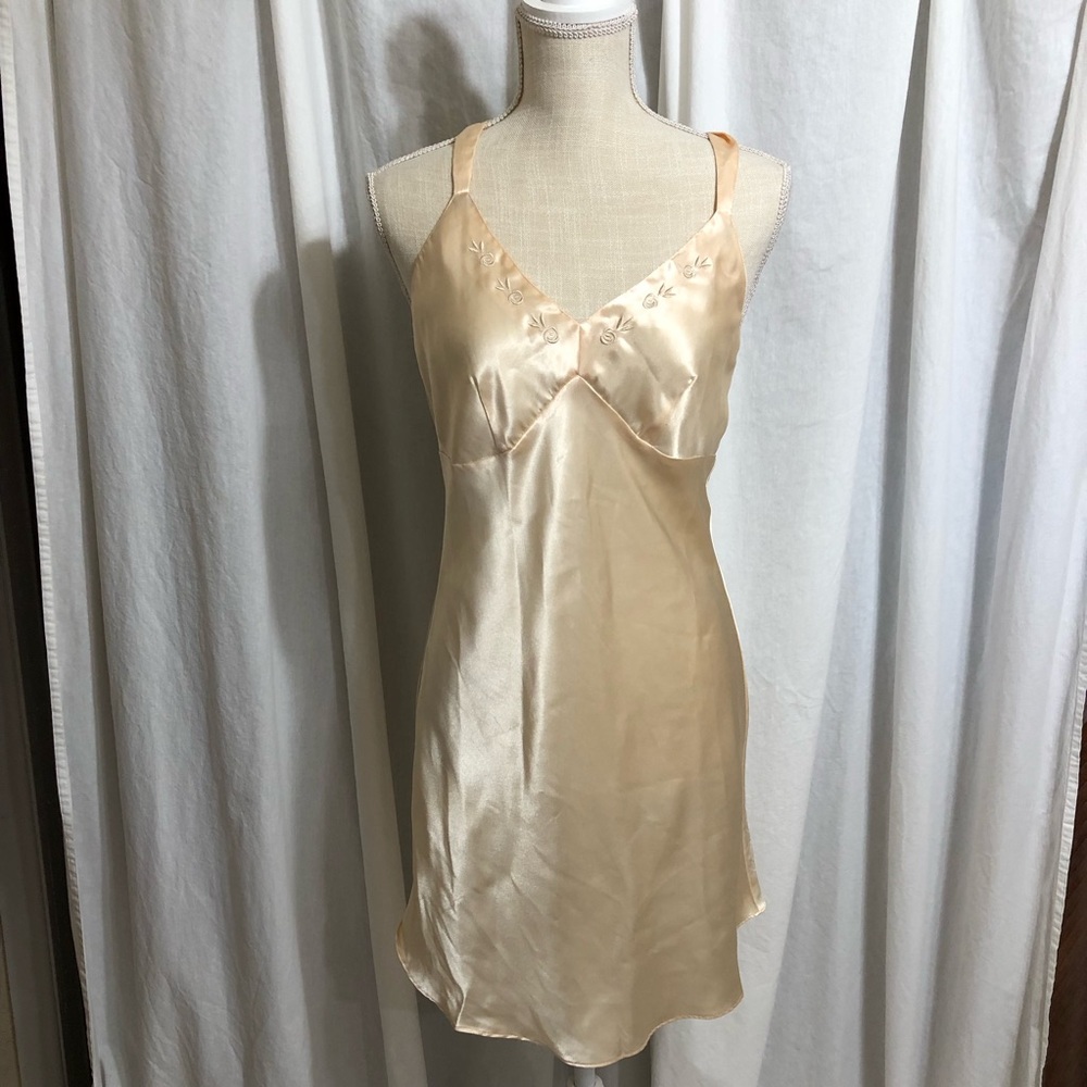 Vintage silky slip with halter